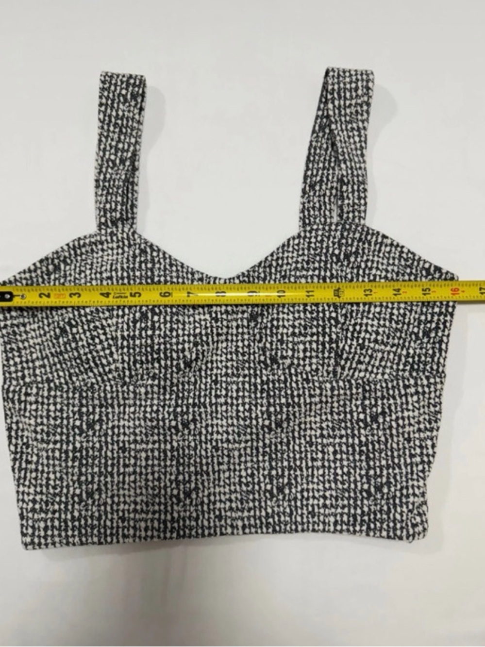NWT Anthropologie Houndstooth Bustier Crop Top - Size M - Picture 8 of 8